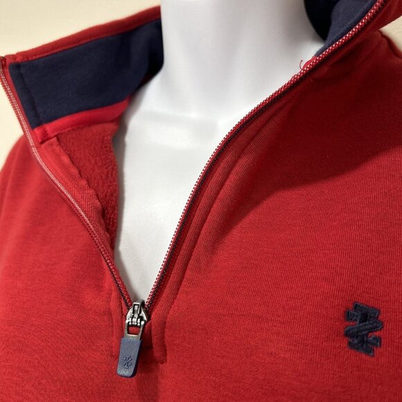 IZOD Advantage Performance Stretch 1/4 Zip Pullover Mens Small Red Sweatshirt - Picture 6 of 9